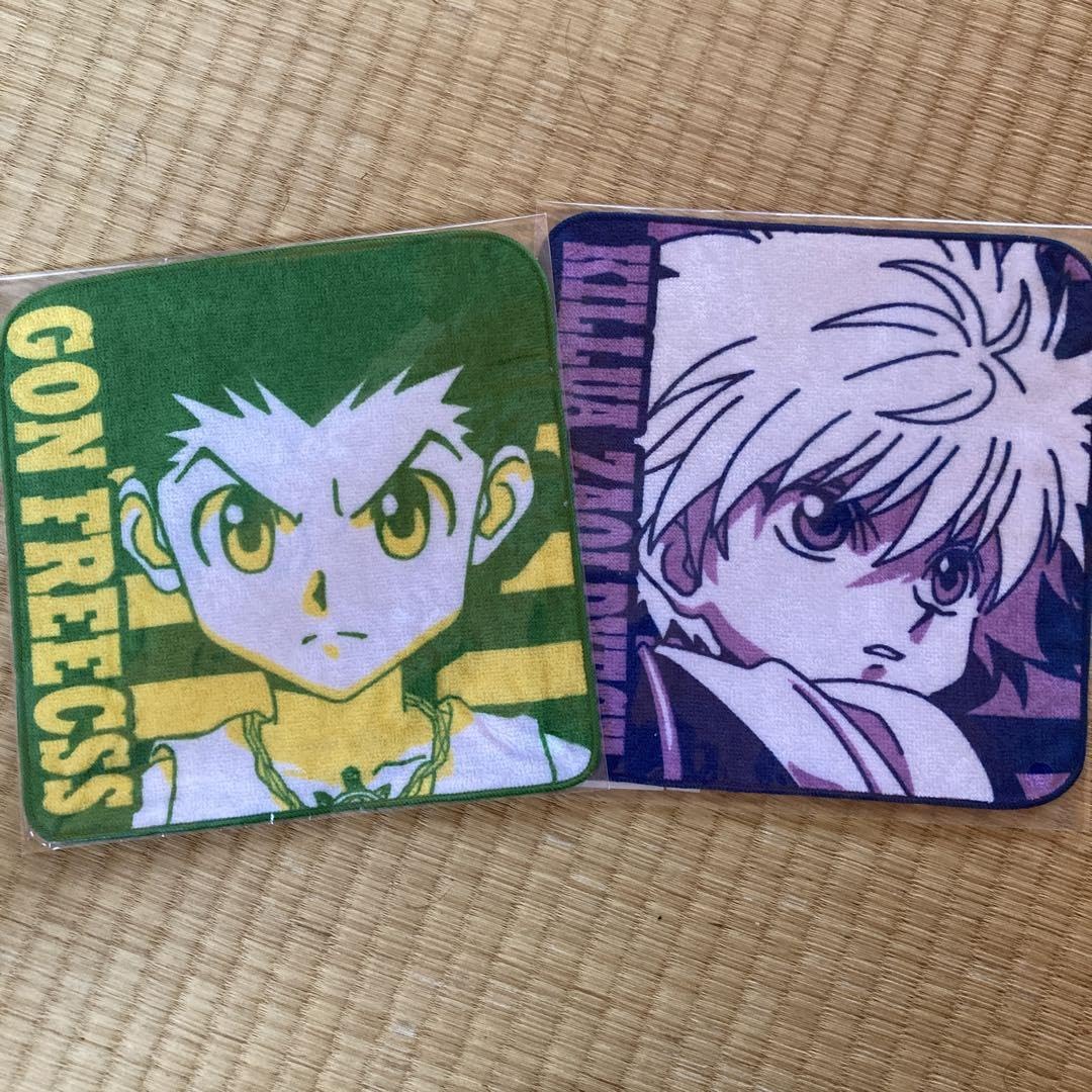 ハンターハンター 大判タオル キルア ゴン HUNTER×HUNTER - ファイターズ / 描き下ろし ゴン&キルア